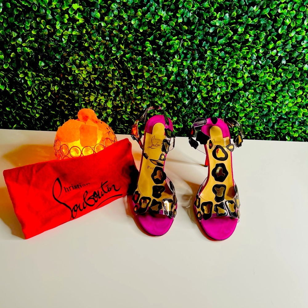 Christian Louboutin Panther Multi PVC Tstrap